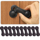 Cabinet Locks Baby Proofing, Childproof Cabinet Locks 10 Pack with Adhesive for Protecting Kids and Toddlers, Child Safety Lock for Drawer Cupboards Closet and Pantry Door (Black) by TinyTreasures Baby Boutique