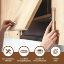 Cabinet Door Magnet, Flat Bottom Cabinet Magnetic Catch with Adhesive, Easy to Install,Only Takes 1 Minute,35lb Magnetic Cabinet Door Drawer Latch(Black, 12Pack) by TinyTreasures Baby Boutique