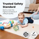 MioTetto Foam Floor Tiles for Kids - Non-Toxic Comfortable Baby Play Mat and Interlocking Foam Tiles, Fits with 74x74 Playpen Mat for Crawling & Development, Soft Play Mat for Babies 6-12 Months by TinyTreasures Baby Boutique