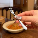 Crab Stainless Steel Forks,Small Appetizer Fork 3 Prong Tasting Escargot Forks Portable Cocktail Salad Fruit Forks for Kitchen Accessory Wedding Party,Set of 12, 4.8 Inches by CozyNest Decor