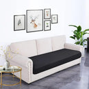 hyha Waterproof Couch Cushion Covers, Stretch Sofa Couch Seat Slipcover for Dog Washable, Non-Slip Waterproof Outdoor Cushion Covers for Patio Furniture Replacement (1 Piece for Large, Black) by CozyNest Decor