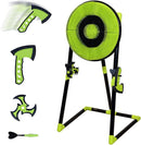 Leeray 3-in-1 bristle axe target board game - throwing target game set with throwing axes, lawn darts, and ninja throwing stars - axe throwing game for backyard outdoor games for kids and adults by TinyTreasures Baby Boutique