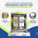 True Fresh Dishwasher Cleaner & Deodorizer Tablets 18-Pack, 20g Each - Powerful Limescale & Odor Removal - Deep Clean for Sparkling Dishwashers - Safe, Effective, and Compatible with All Models by TinyTreasures Baby Boutique
