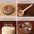 2 PCS Large Glass Jar with Airtight Lid, Glass Food Storage Jars for Tea,Spice,Cereal, Egg,Flour,Coffee and More(70 FL OZ/2000 ml) by CozyNest Decor