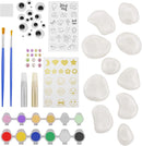 Dan&Darci Rock Painting Kit for Kids - Arts and Crafts for Girls & Boys Ages 6-12 - Craft Kits Art Set - Supplies for Rocks Paint - Best Tween Gift Ideas for Kid Activities Age 6 7 8 9 10 11 by TinyTreasures Baby Boutique
