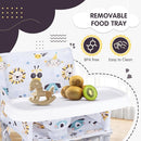 Portable Booster Seat, Toddler Baby Seat with Tray for Dining Table Compact Floor Chair for Camping Lawn Beach Babies Travel 6-36 Months by TinyTreasures Baby Boutique