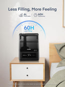 FOHERE Smart Humidifiers for Bedroom, 6L Warm and Cool Mist Quiet Humidifier with 60H Runtime, Humidity Control, Oil Diffuser, Sleep Mode, 12H Timer, Light, Top Fill Ultrasonic for Home Baby Plant by TinyTreasures Baby Boutique