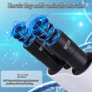 Compound Microscope，40X-2500X Research Class Professional Microscope，WF10x and WF25x eyepieces, Dual LED Lighting and Two-Layer Mechanical Stage，Microscope for Adults… by TinyTreasures Baby Boutique