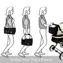 TOPDesign Universal Baby Stroller Organizer, Stroller Caddy with Detachable Mesh Bag & Heightened Insulated Cup Holders & Non-Slip Secure Hooks Accessories, Fits Most Strollers (Tropical Rainforest) by TinyTreasures Baby Boutique