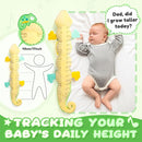 Baby Toys 0-6-12 Months, Musical Stuffed Animal Activity Soft Toys with Multi-Sensory Crinkle,Rattles and Textures,Infant Tummy Time Toys for Newborn Boys Girls,Dinosaur,Green by TinyTreasures Baby Boutique