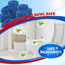 Toilet Bowl Cleaner Tablets 40 PACK, Blue Automatic Toilet Cleaner with Bleach, Using Sustained-Release Technology for Deodorizing & Descaling,Household Toilet Tank Cleaners for Against Tough Stains by CozyNest Decor