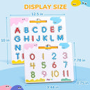JoyCat Magnetic Letter and Number Tracing Board Set, Double Sided Alphabet & Numbers Board for Toddlers, ABC Uppercase & Lowercase Practice, Math Learning, Preschool Educational Gift Toys for Kids by TinyTreasures Baby Boutique