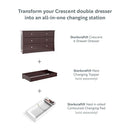 Storkcraft Crescent 6 Drawer Bedroom Dresser (Espresso) – GREENGUARD Gold Certified Dresser for Kids Bedroom by TinyTreasures Baby Boutique