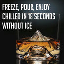K2 Nepalese Heavy Crystal Whiskey Glasses Gift Set of 2, Thick Freezable Bourbon Glass 1lb Each, Premium Whiskey Gifts for Men, Frozen Crystal Chills Cocktails, 10 oz by CozyNest Decor
