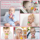 WAJIAYON Baby Fruit Feeder/Food Feeder Pacifier (3 Pack)- Infant Teething Feeders | Silicone Teether Feeder Babies | Baby Feeding Essentials | Food Pacifier for Babies - Pink by TinyTreasures Baby Boutique