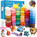 CiaraQ Modeling Clay Kit - 50 Colors Air Dry Clay with Sculpting Tools, Ideal for Crafting, DIY Projects. Easter/Halloween/Christmas Gifts by TinyTreasures Baby Boutique