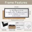 The Best Things in Life Framed Wall Art, 32''×12'' Rustic The Best Things in Life Sign for God Jesus Christ Prayer, Horizontal Holy Inspirational Family Home Decor by CozyNest Decor