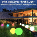 12 Inch Solar Glowing Ball Light Outdoor, Solar Garden Globe Light w/Remote, RGB Color Changing Waterproof Large LED Orb Lights, Landscape Lighting Mood Lamp w/Ground Stake for Patio Yard Lawn Path by CozyNest Decor