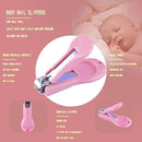 Baby Grooming Kit, Baby Essentials for Newborns, Portable Baby Care Kit, Contains Baby Nail Clippers, Baby Comb, Baby Brush, Baby Ear Wax Removal Tool and More (10 in 1) (Pink) by TinyTreasures Baby Boutique