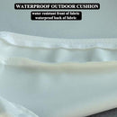 Patio Chair Cushions Set of 2 Non Slip Bottom Chair Pad with Ties Waterproof Square Outdoor Seat Cushion Replacement for Garden Swing Furniture 22x22 Inch, White by GreenHaven Gardens