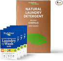 Laundry Detergent for Sensitive Skin | Gentle & Safe for Baby Clothes | Plant-Based | 4 Pack Refill Powder | Easy to Dissolve to Create a Liquid | Signature Wash Scented (200 Loads) by CozyNest Decor