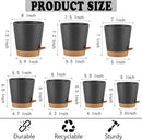 Self Watering Pots 7Pack Planting Pots for All Indoor Plants, Flower Planting Pots with Drainage Hole and Reservoir Black Plastic Succulent Planter Modern Decorations/Gift Idea by GreenHaven Gardens