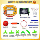 EagleStone Arcade Basketball Hoop Game Indoor, Ajustable Height Indoor Basketball Hoop with 4 Balls Storage Design for Kids,Perfect Sports Outdoor Play Toys for Kids Age 3 to 12 Years by TinyTreasures Baby Boutique