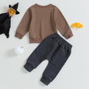 0-4T Toddler Boy Girl Halloween Outfit Fall Clothes Ghost Long Sleeve Sweatshirt Top Pants Baby Halloween Clothes by TinyTreasures Baby Boutique