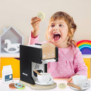 Play Kitchen Accessories Kids Wooden Coffee Maker Toy Espresso Machine Toddler Toy Kitchen Sets for Girls and Boys (Coffee Maker) (Black) by TinyTreasures Baby Boutique