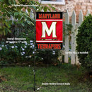 College Flags & Banners Co. Maryland Terrapins Garden Flag with Stand Holder by GreenHaven Gardens