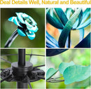 LimeHill Wind Spinner for Yard and Garden - Large Metal Windspinners for Outdoor Decorations (Blue Lotus (24 X 84 Inches)) by CozyNest Decor