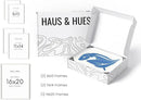 HAUS AND HUES Two 8x10, Two 11x14, One 16x20 - Framed White by CozyNest Decor