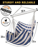 ADVOKAIR Hammock Chair Swing & Cover Set (500 lbs Max) – Hanging Rope Swing for Bedroom, Outdoor, Patio, Porch with Sturdy Steel Bar & Anti-Slip Rings + All-Weather Rain Cover for Storage Protection by GreenHaven Gardens