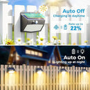 Solar Motion Sensor Lights Outdoor [ 12 Packs/138 LED ] Solar Fence Lights with 3 Lighting Modes, Solar Powered Security Lights Waterproof for Outside Yard Garden Backyard Deck Step Garage,Warm White by GreenHaven Gardens