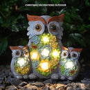 Solar Garden Statue Lights Owl Figurine with LED Lights, Outdoor Garden Succulent Ornaments Waterproof Decoration for Outside Patio Yard Lawn Decor by GreenHaven Gardens