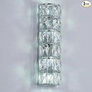6 Layer Chrome Crystal Wall Sconce, Modern Wall Lamp Light Fixture for Bathroom Vanity, Stairway, Kitchen, Living Room, Bedroom, Hallway by CozyNest Decor