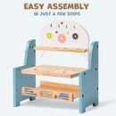 ROBUD Mini Wooden Play Tool Workbench Set for Kids Toddlers - Montessori Toys for 3 4 5 Years Old Boys Girls by TinyTreasures Baby Boutique
