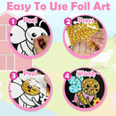FUNNYB&G Foil Art Craft Activity for Kids - Gift for Girls Crafts Kits for Kids Fun Art Supplies DIY Creative Travel Toys, Birthday Gift Party Favor Toys for Girls Boys 4 5 6 7 8 9 Years Old(Insects) by TinyTreasures Baby Boutique
