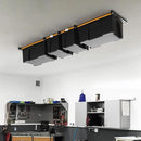 Ultrawall Overhead Garage Storage Rack, Heavy Duty Ceiling Storage Rack, 26 Inch Adjustable Ceiling Bin Storage System, 5 Sets for 4 Bins by GreenHaven Gardens