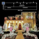Voolex 4-Pack Solar Christmas String Lights Outdoor - 100LED 33FT Solar Powered LED String Light Waterproof with 8 Modes for Garden, Fence, Holiday, Party, Balcony, Xmas Decorations Cold White by GreenHaven Gardens