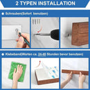 Magnetic Knife Holder for Wall, Magnetic Knife Strip No Drilling 20 Inch, Walnut Wood Magnet knife holder strip with 2 Hooks, Powerful Magnet Knife rack for Kitchen Utensils, Knives and Tools by CozyNest Decor