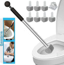 Pumice Stone Toilet Bowl Cleaner Toilet Deep Cleaning,Bathroom Cleaner Brush with Long Handle for Remove Hard Water Stains with Toilet Handle+ Pumice Stones by CozyNest Decor