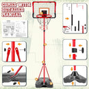 Meland Kids Basketball Hoop, 2-in-1 Adjustable Toddler Basketball Hoop with Electronic Scoreboard Indoor Outdoor Toys for Kids Toddlers Outside Toys for Boys Age 3 4 5 6 7 8 by TinyTreasures Baby Boutique