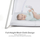 BABY JOY 2 in 1 Travel Crib with Side Zipper, Portable Baby Playard with Soft Washable Mattress, Installation-Free Home Playard with Carry Bag for Airplane, Lightweight Playpen for Infants &Toddlers by TinyTreasures Baby Boutique