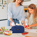 Cerbonny Reusable Lunch Bag, Freezable Insulated Cooler Bag, Leak-Proof, Portable, Navy Blue, 2.5L, 5x9x4 inches by TinyTreasures Baby Boutique
