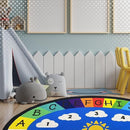 Genki - Classroom Rug for Kids - Education Classroom Carpet for Children - Colorful Seating Area - Large Elementary Classroom Rugs - Kids Seating for School Playroom | 3'3" x 4'11" Oval by TinyTreasures Baby Boutique