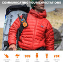 Wishouse Walkie Talkies for Kids Adults - Long Range Rechargeable 2 Way Radios,Gift,Hiking Accessories Camping Gear with Lamp,SOS Siren,NOAA Weather Alert,VOX,Easy to Use 6 Pack by TinyTreasures Baby Boutique