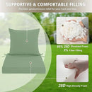Outdoor Chair Cushions, Waterproof Outdoor Cushions for Patio Furniture w/Fade-Resistant, Removable & Machine-Washable Covers, 19x19 Inch, Ideal for Seat in Gardens/Porch – Set of 4, Sage Green by GreenHaven Gardens