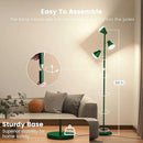 36W LED Tree Floor Lamp, Dimmable Tall Standing Lamp with Remote & Touch Control, 4 Color Temperatures Bright Floor Lamp, 3 Rotatable Light Modern Floor Lamps (Green) by CozyNest Decor