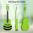 ADM Beginner Acoustic Classical Guitar Nylon Strings Wooden Guitar Bundle Kit for Kid Boy Girl Student Youth Guitarra Online Lessons with Starter Accessories (30 Inch, Geen) by TinyTreasures Baby Boutique